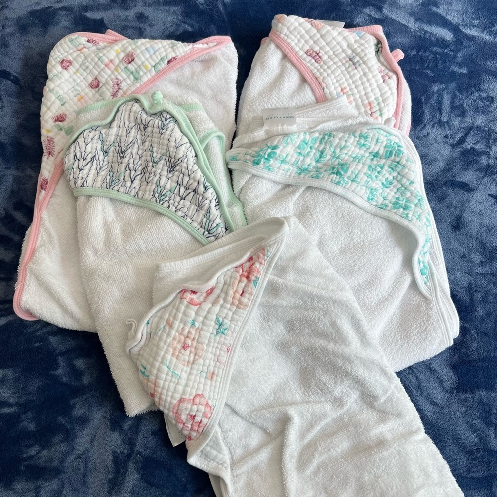 5 Aden and Anais baby towels